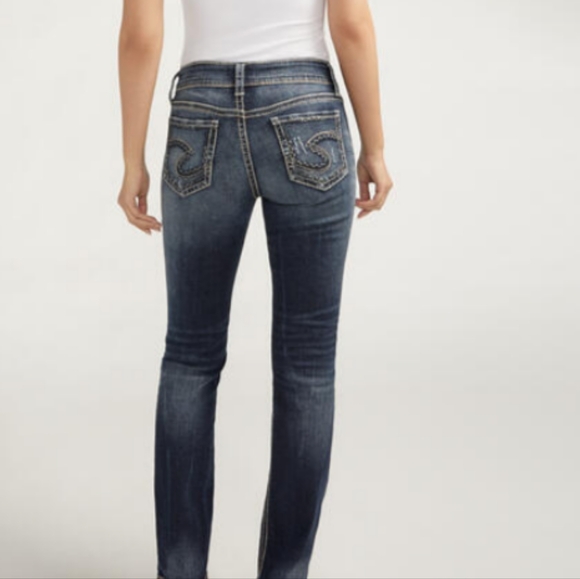 Silver Jeans: women's Suki, mid/straight, W30L34 - Picture 2 of 9